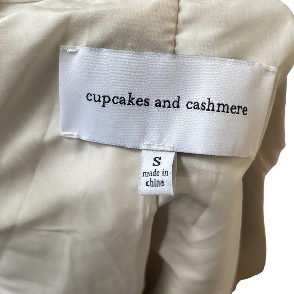 Cupcake and Cashmere White Faux Leather Moto Jacket Size: S - Picture 6 of 11